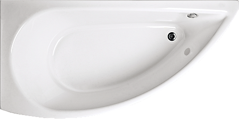 Ванна акриловая угловая с каркасом 150х75 см белая Stworki &quot;Лунд&quot; L LU15075L, R15075LR