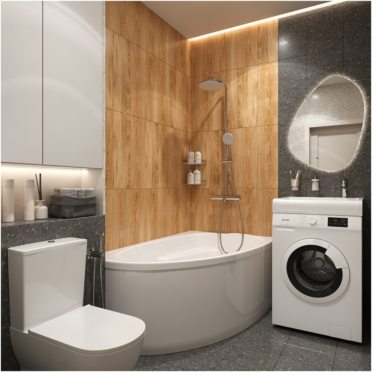 Раковина на стиральную машину 60х60 см белая Diwo "Архангельск" RnDAA-60 - изображение 7