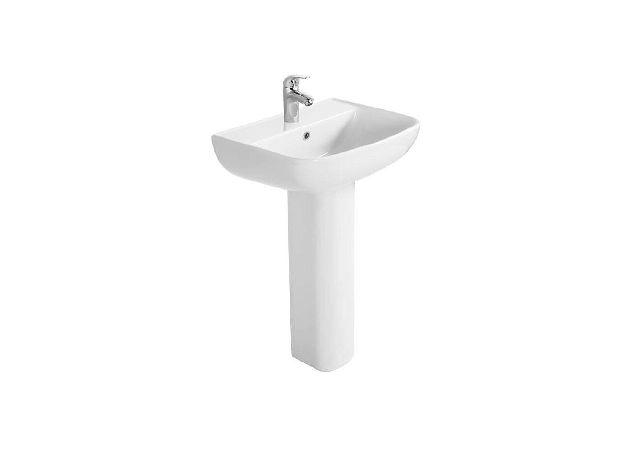 Раковина подвесная фарфоровая 54 см белая Aquatek AQ5430-00 - изображение 4