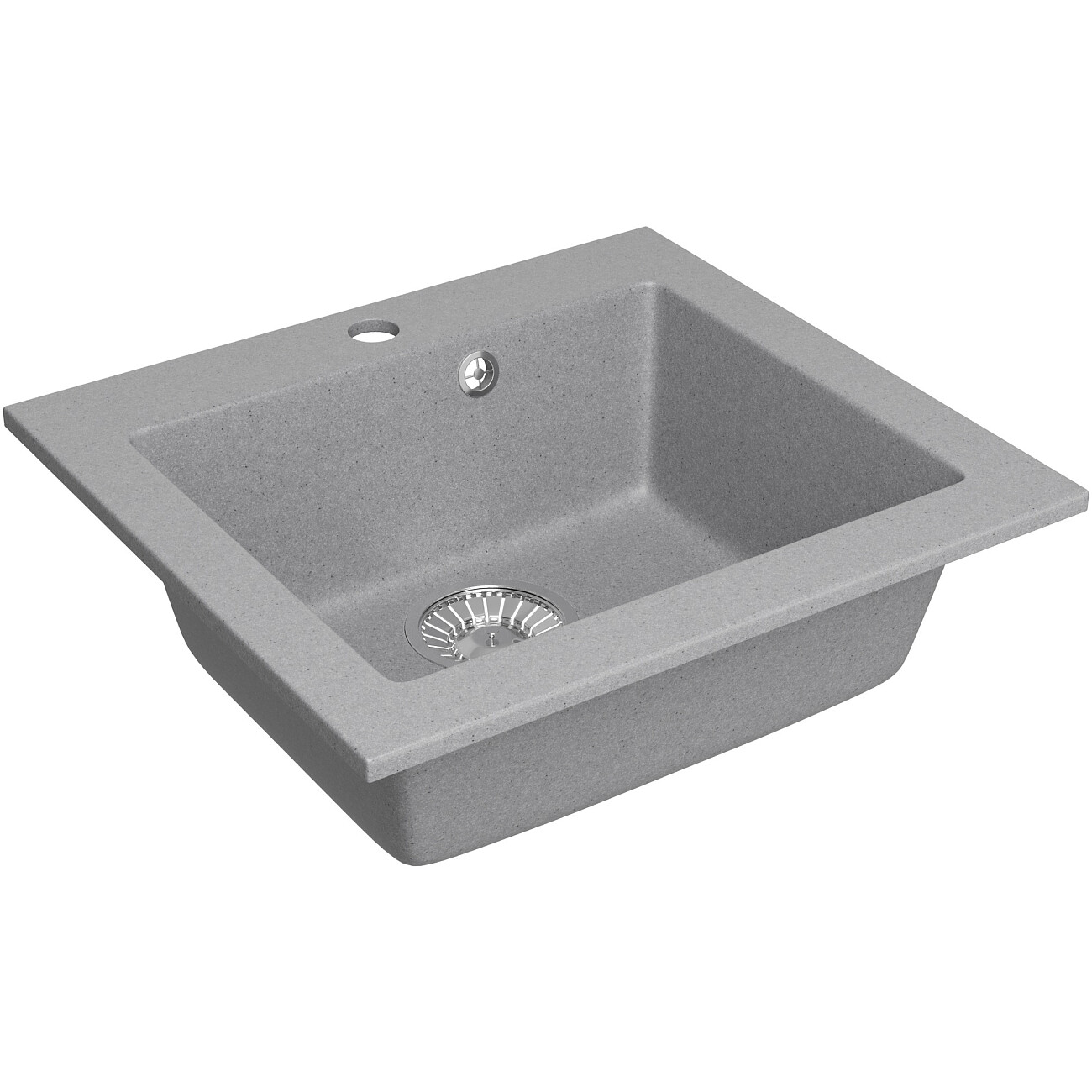 Мойка кухонная светло-серая Domaci "Болонья" М-35-006 - изображение 9