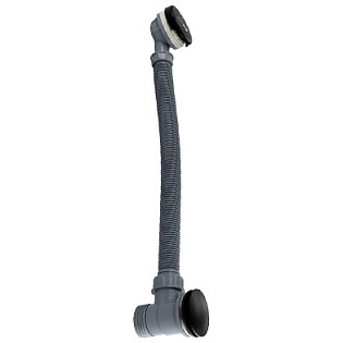 Слив-перелив для ванны автомат круглый черный Wasserkraft A159