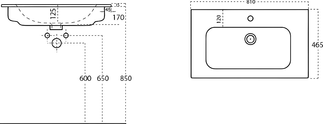 Раковина накладная керамическая прямоугольная 47х81 см антрацит Stworki "Гриндстед" 43081-112-KL - изображение 2