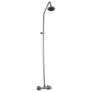 Душевой комплект с верхним душем хром Solone JIK16-A102-A