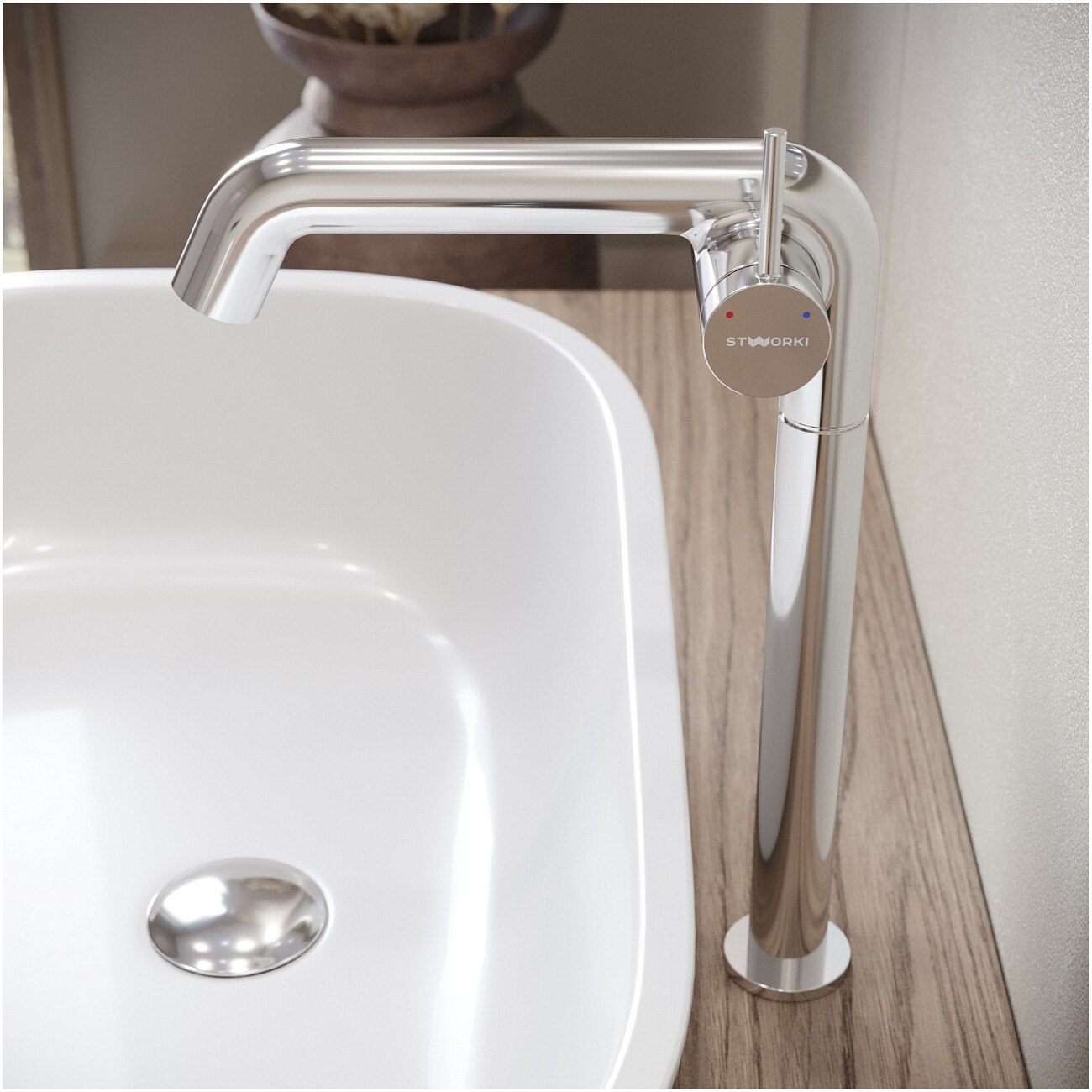 Смеситель для раковины однорычажный хром Stworki "Лунд" S25025CR - изображение 6