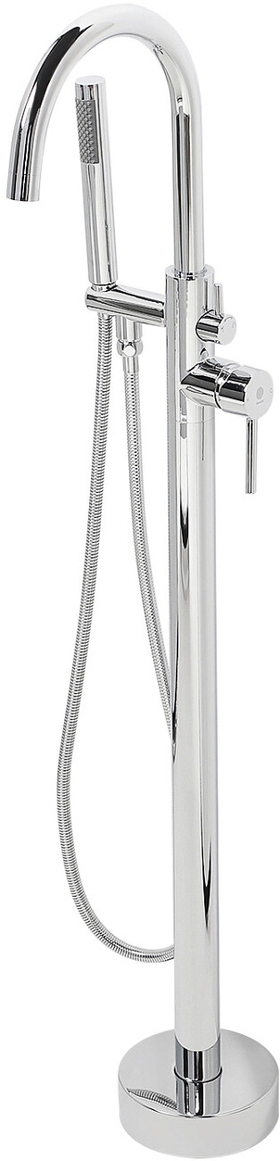 Смеситель для ванны напольный однорычажный с душевой лейкой хром Stworki "Эстерсунд" ES-06cr - изображение 10