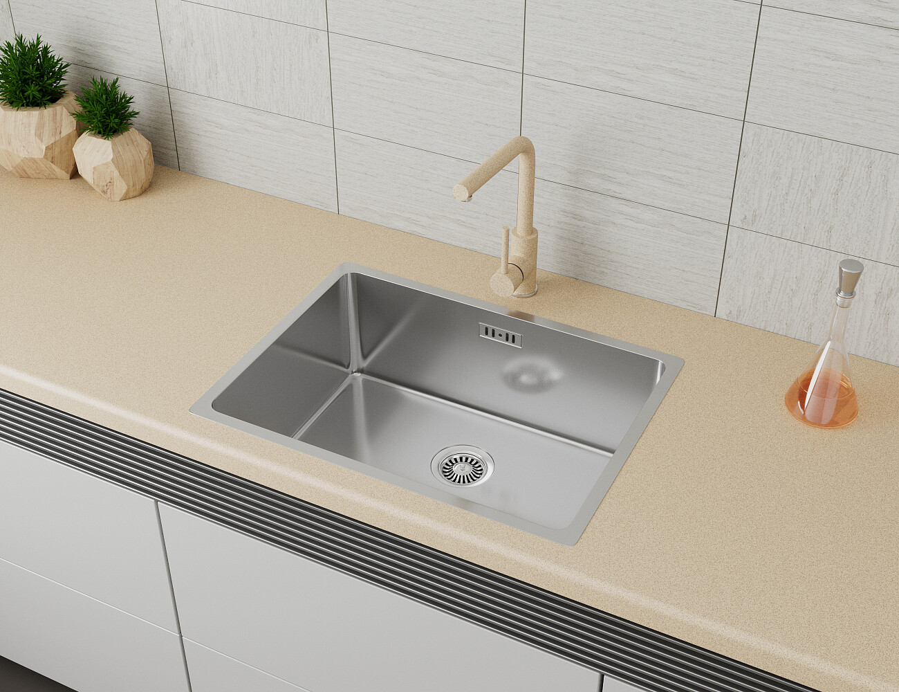 Мойка кухонная сталь Domaci "Равенна" DGS 550.10K - изображение 4