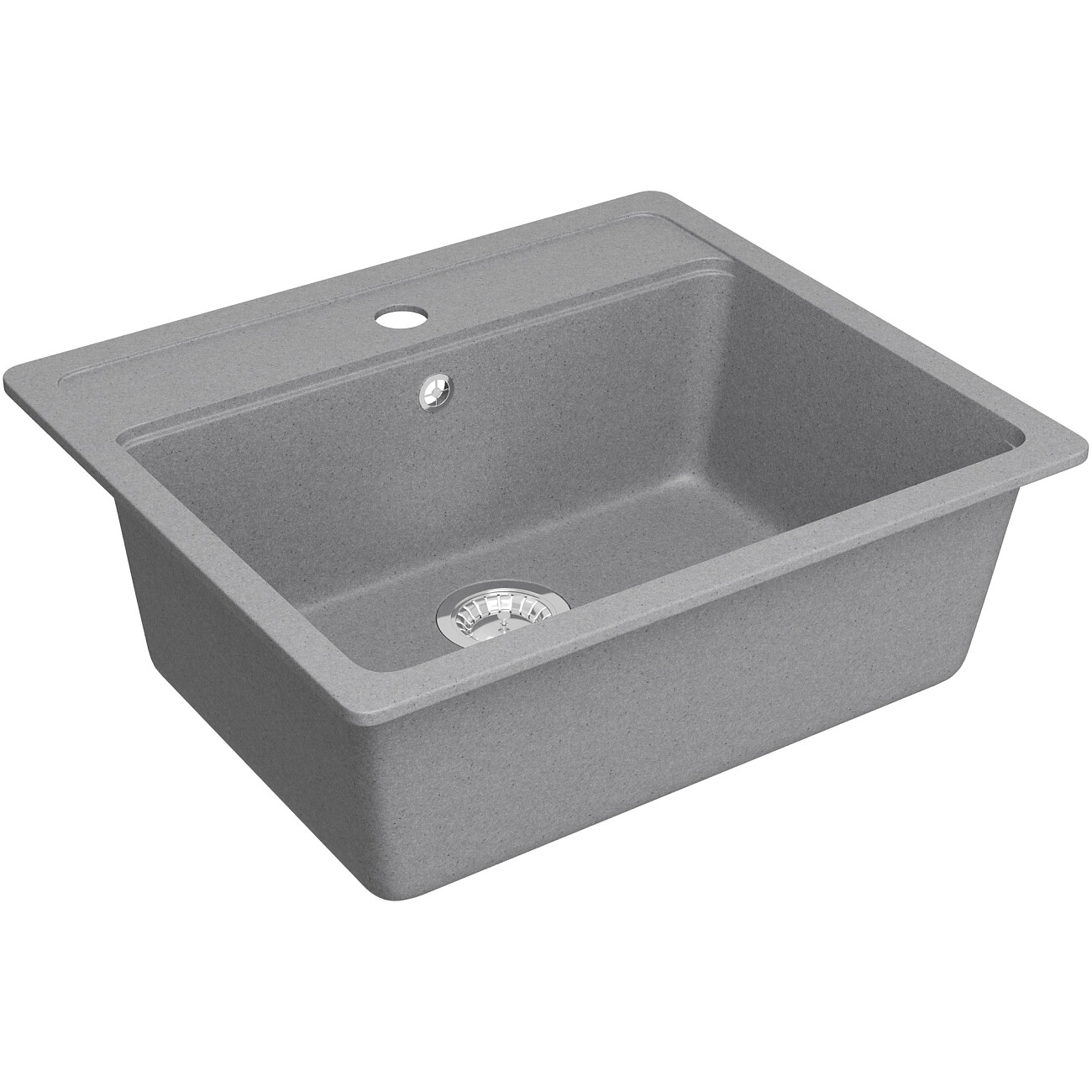 Мойка кухонная светло-серая Domaci "Болонья" М-09-006 - изображение 9
