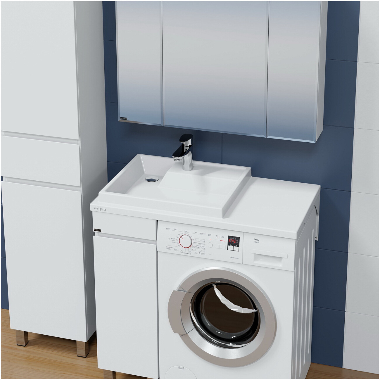 Раковина над стиральной машиной 50х90 см белая "Юпитер" 900129 - изображение 4