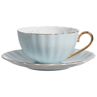 Чайная пара с цветами Arista Голубая