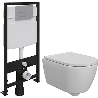 Унитаз с инсталляцией и кнопкой смыва Diwo &quot;Коломна&quot; 0700-ProLT 0026-2020-0040