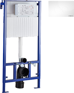 Система инсталляции для унитазов с белой кнопкой смыва Stworki 500470 510163