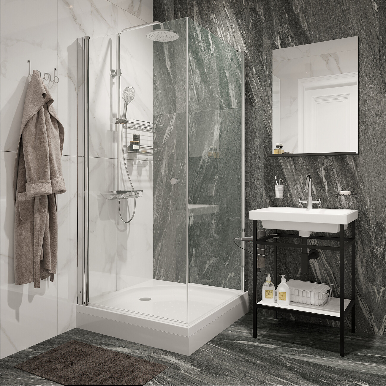 Поддон для душа акриловый квадратный 90х90 см белый Diwo K 17-90 Щ0000055616 - изображение 8