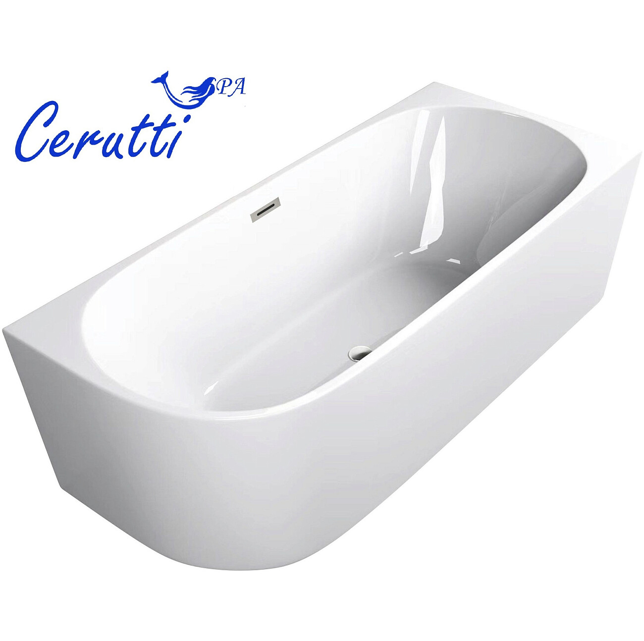 Ванна акриловая 170х75 см приставная белая Ceruttispa AMI R CT10091 - изображение 5