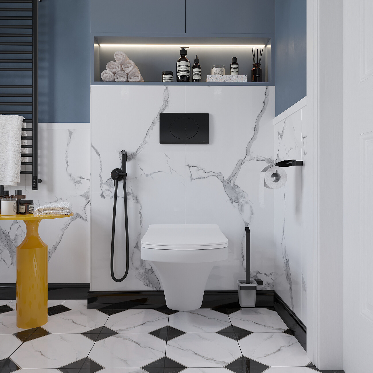 Кнопка смыва черная матовая Stworki 230858 - изображение 3