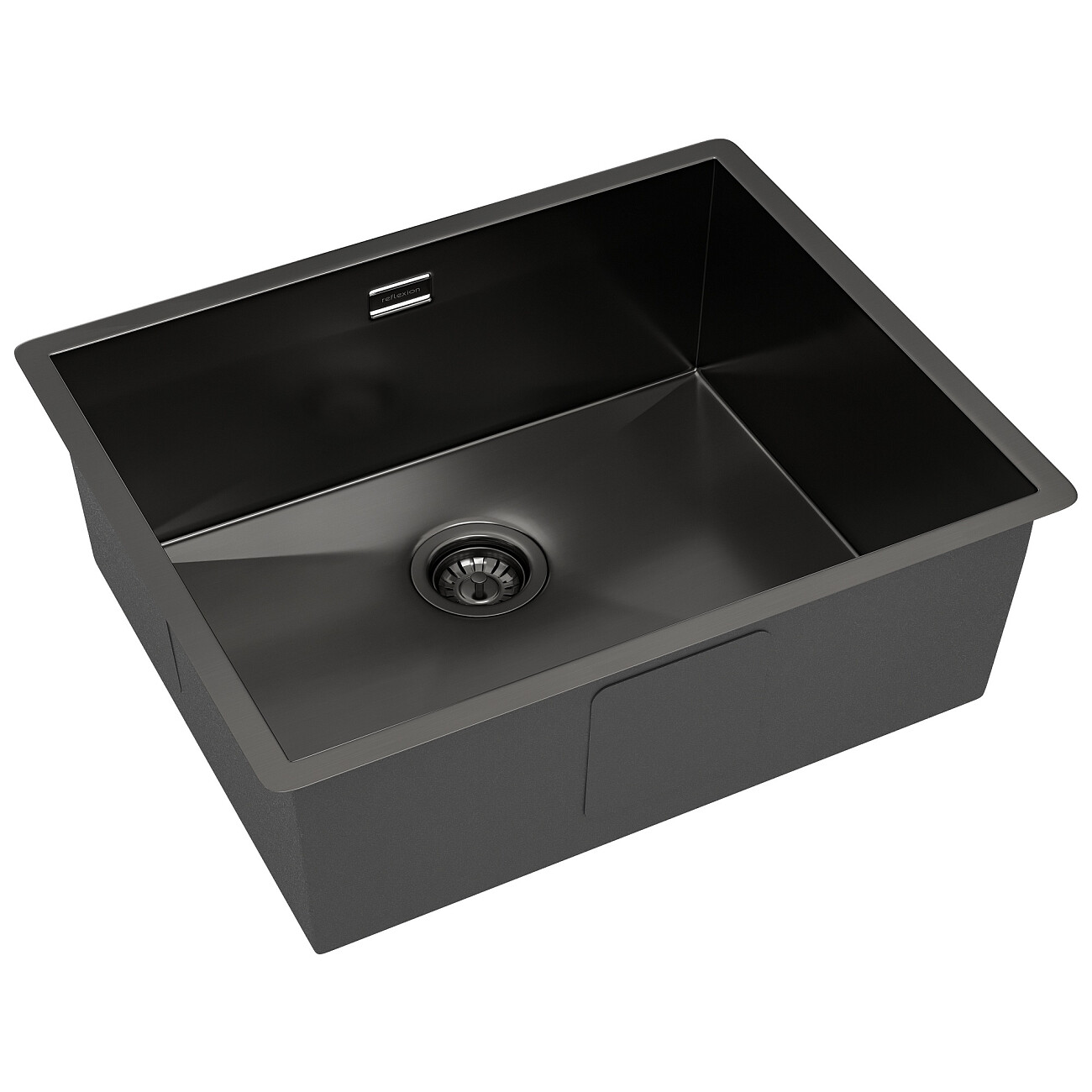 Кухонная мойка из нержавеющей стали 44х54 см оружейная сталь Reflexion Como RX2054BL - изображение 4