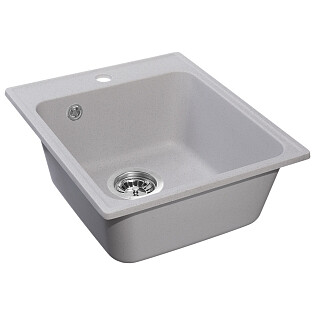 Мойка кухонная серая Reflection Quadra RF0243GR