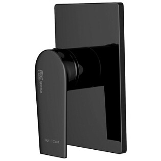 Смеситель для душа встраиваемый из латуни черный Wasserkraft 6651