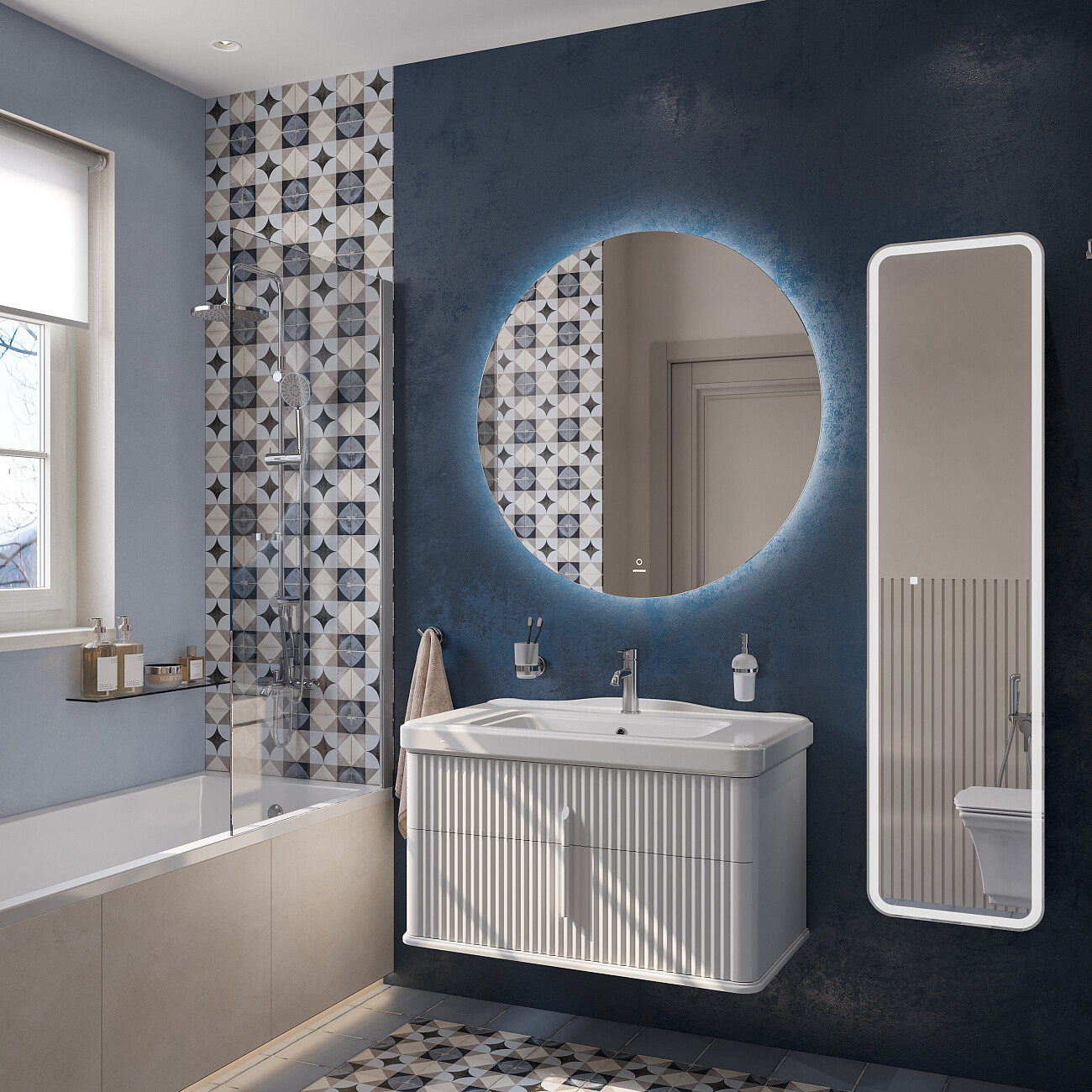 Ванна из искусственного камня с ножками 170х70 см белая Stworki "Ольборг" ФР-00014088, ФР-00014106 - изображение 4