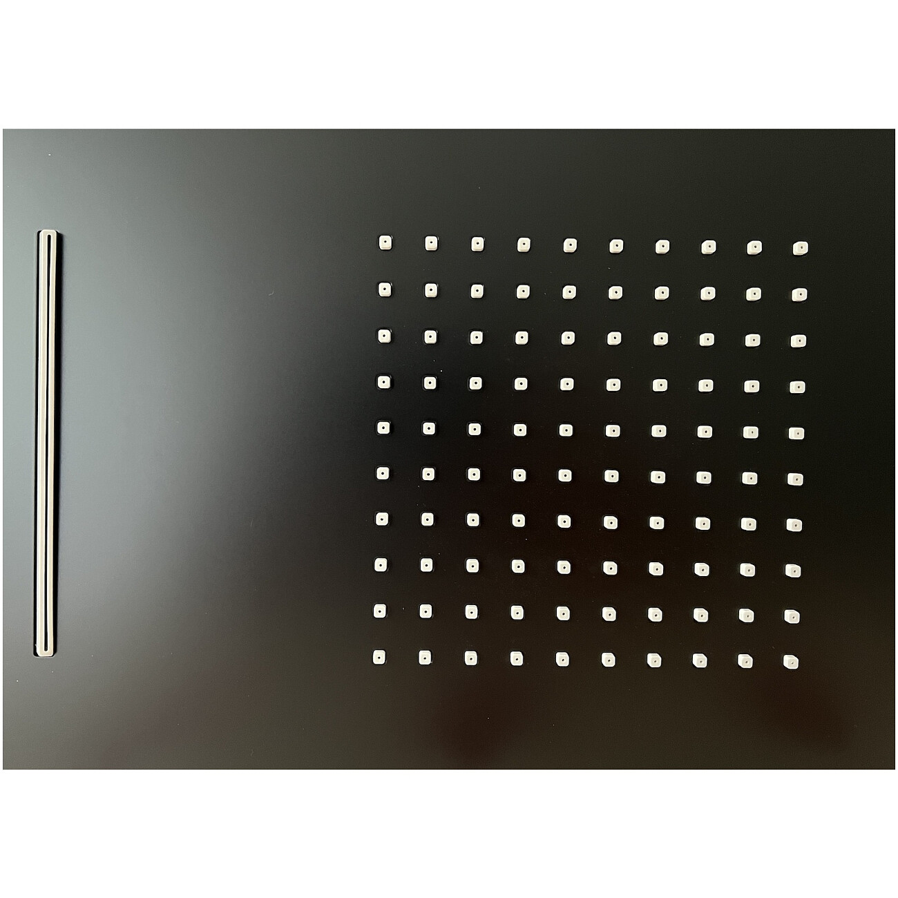 Душевой комплект встроенный с термостатом и тропическим душем черный Timo Petruma SX-5079-03SM - изображение 4