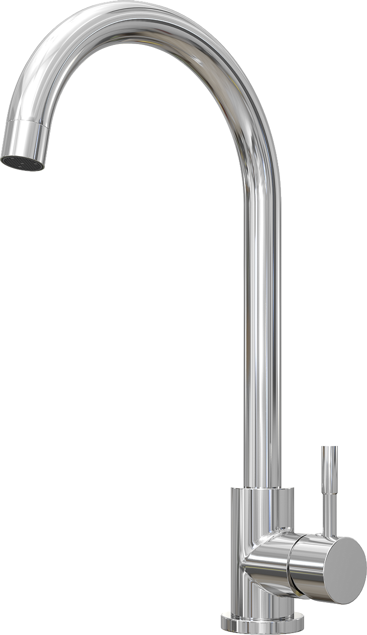 Смеситель для кухни однорычажный хром Domaci "Равенна" OL-04Ss - изображение 3