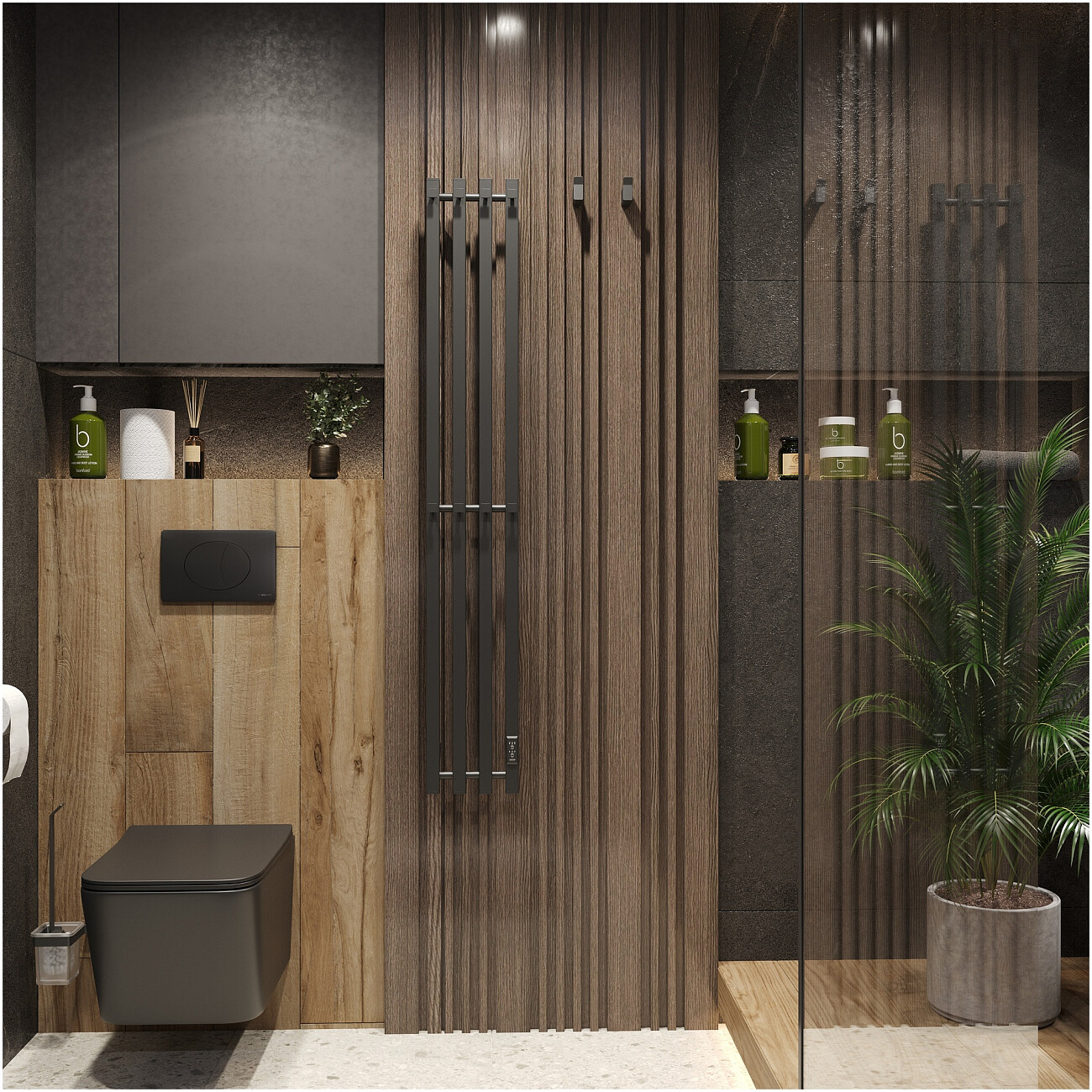 Полотенцесушитель электрический 140х21 см черный Ewrika "Пенелопа P4" 4657812419931 - изображение 3