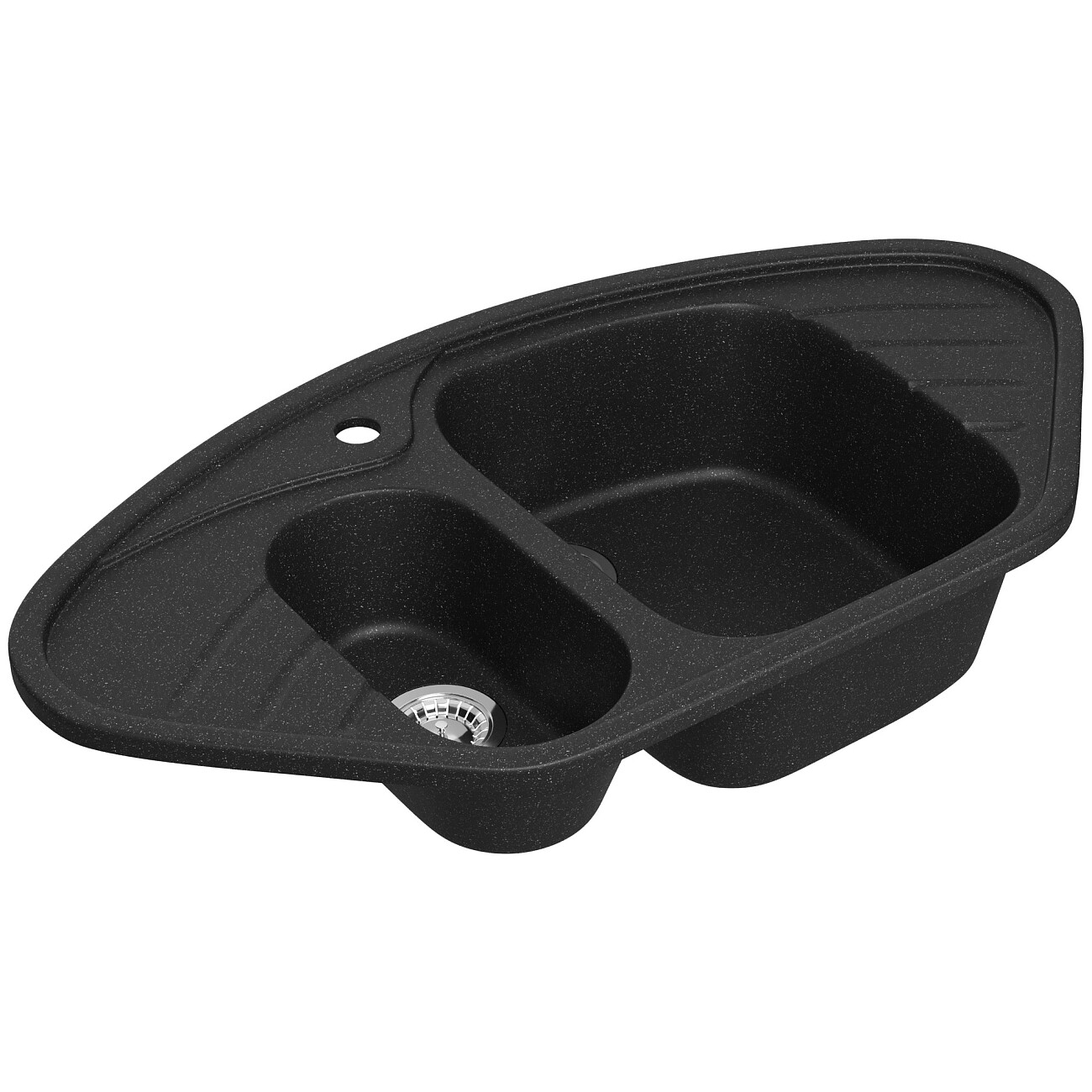 Мойка кухонная антрацит Domaci "Болонья" М-23-007 - изображение 9