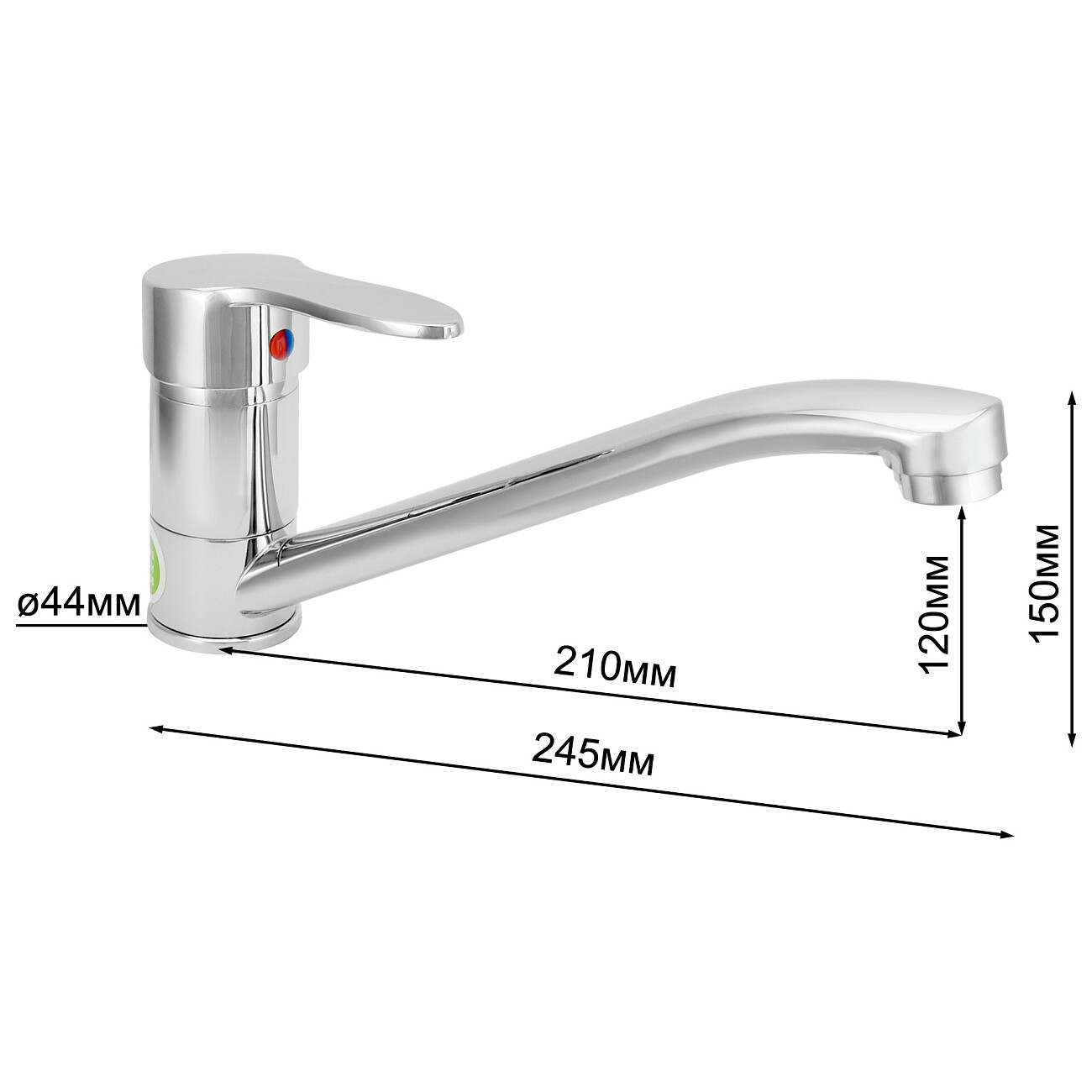 Смеситель для раковины однорычажный хром Juguni Pegas JGN0410 0402.602 - изображение 10