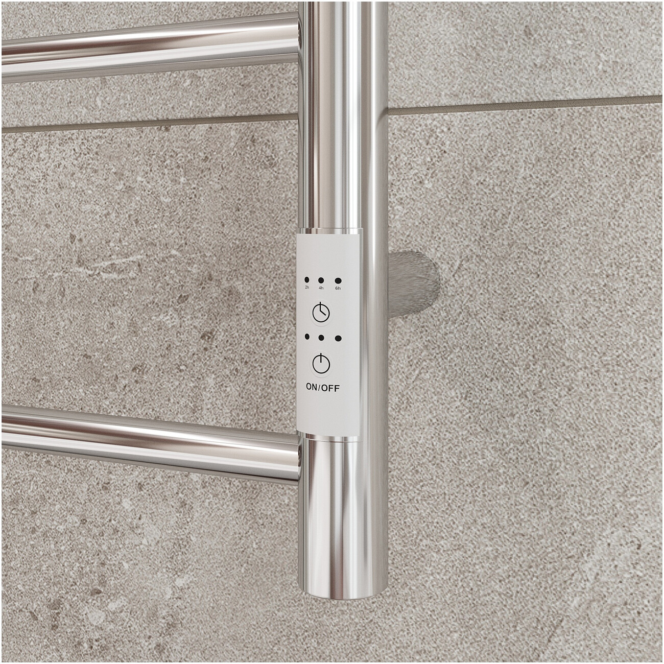 Полотенцесушитель электрический 100х50 см хром Ewrika "Сафо" PN - изображение 8