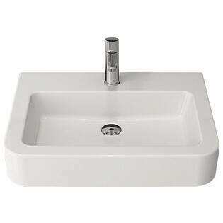 Раковина фарфоровая прямоугольная белая Bocchi Scala Pro 1123-001-0126