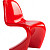 Стул дизайнерский пластиковый красный Pantone