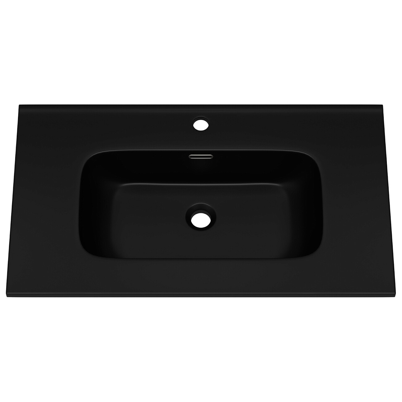 Умывальник мебельный черный Ceramalux 80 9080MMB - изображение 2