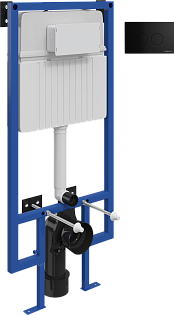 Система инсталляции для унитазов Stworki 510162 черной матовой кнопкой 500471