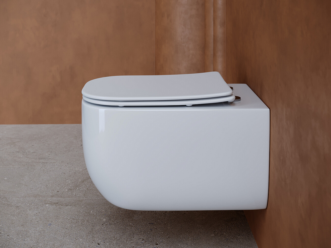 Унитаз подвесной Ceramicanova Noel CN3013 Diwo 4501, с кнопкой белой 7320 - изображение 3