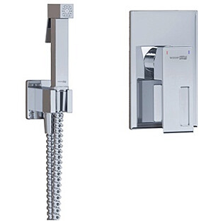 Гигиенический душ с встраиваемым смесителем хром Wasserkraft A15157