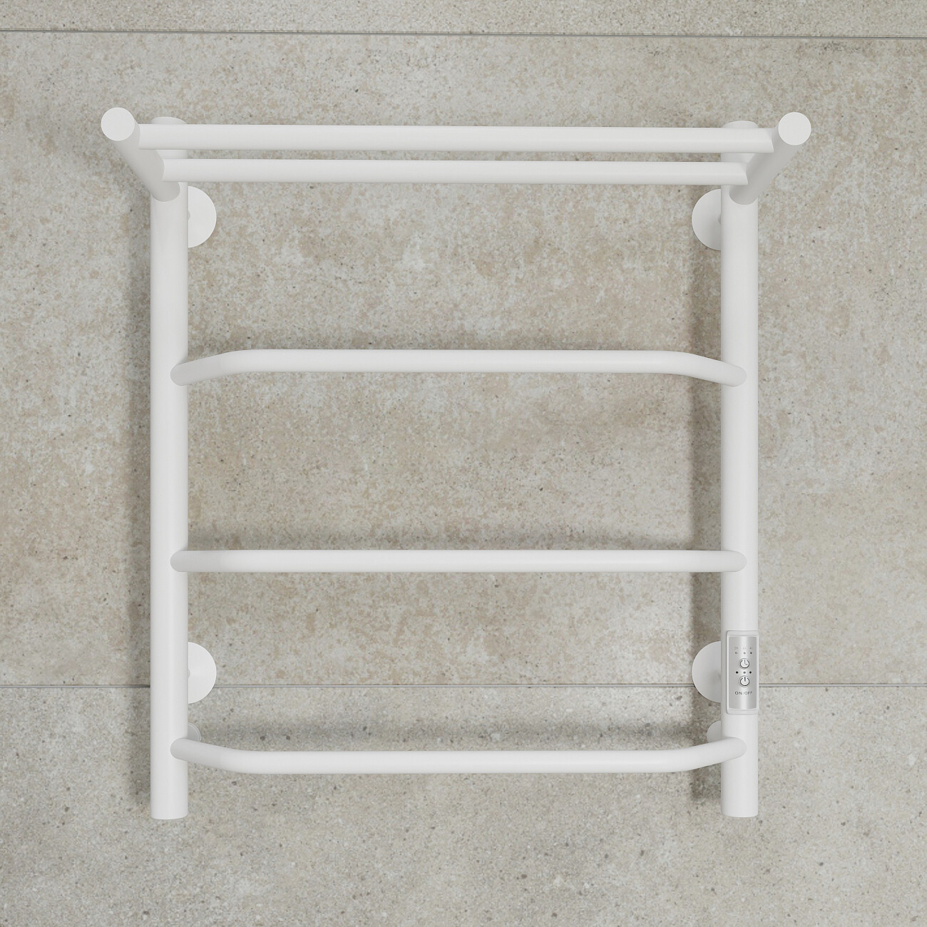 Полотенцесушитель электрический 60х50 см белый Ewrika "Сафо БРР" - изображение 5