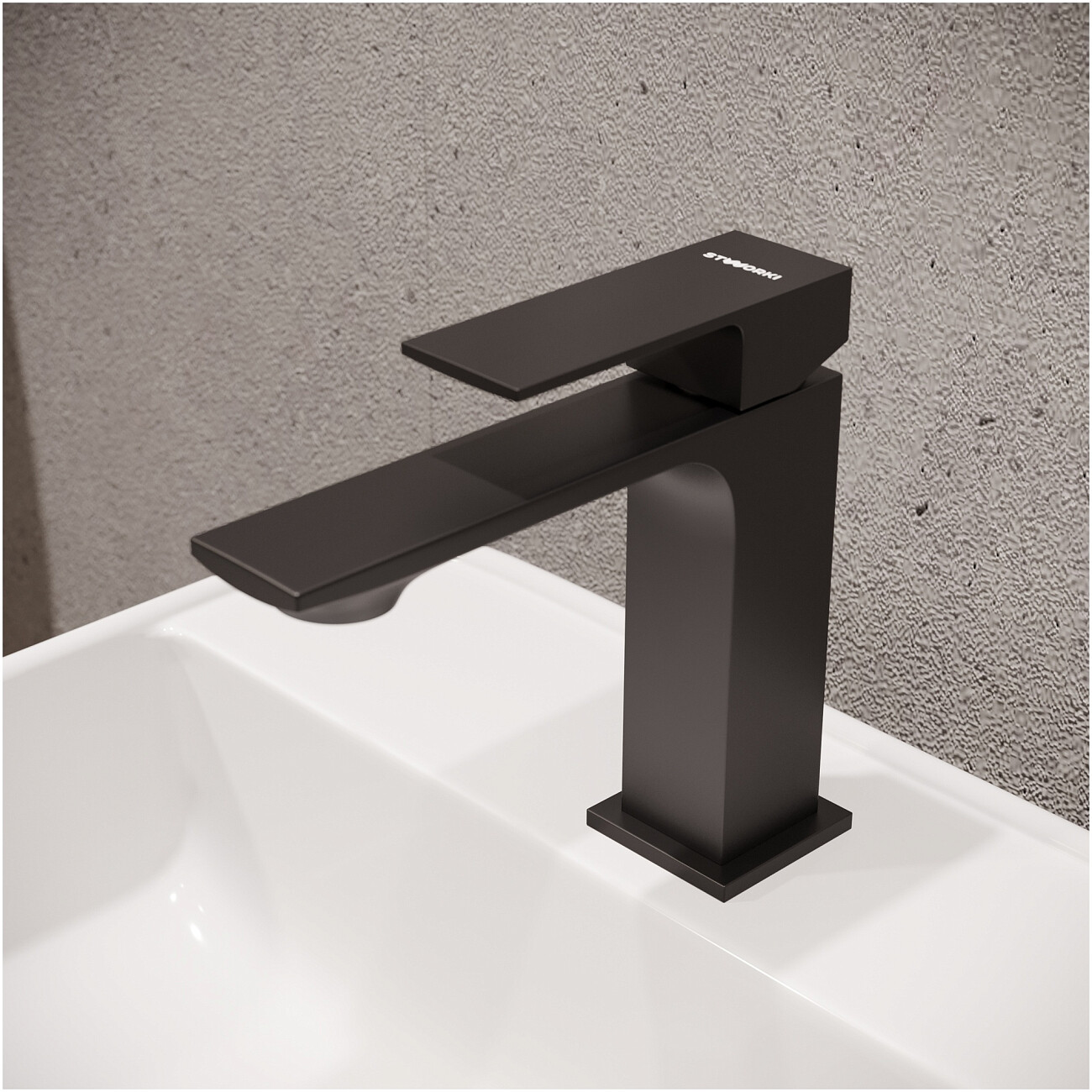 Смеситель для раковины однорычажный черный Stworki "Карлстад" S35010BK - изображение 5