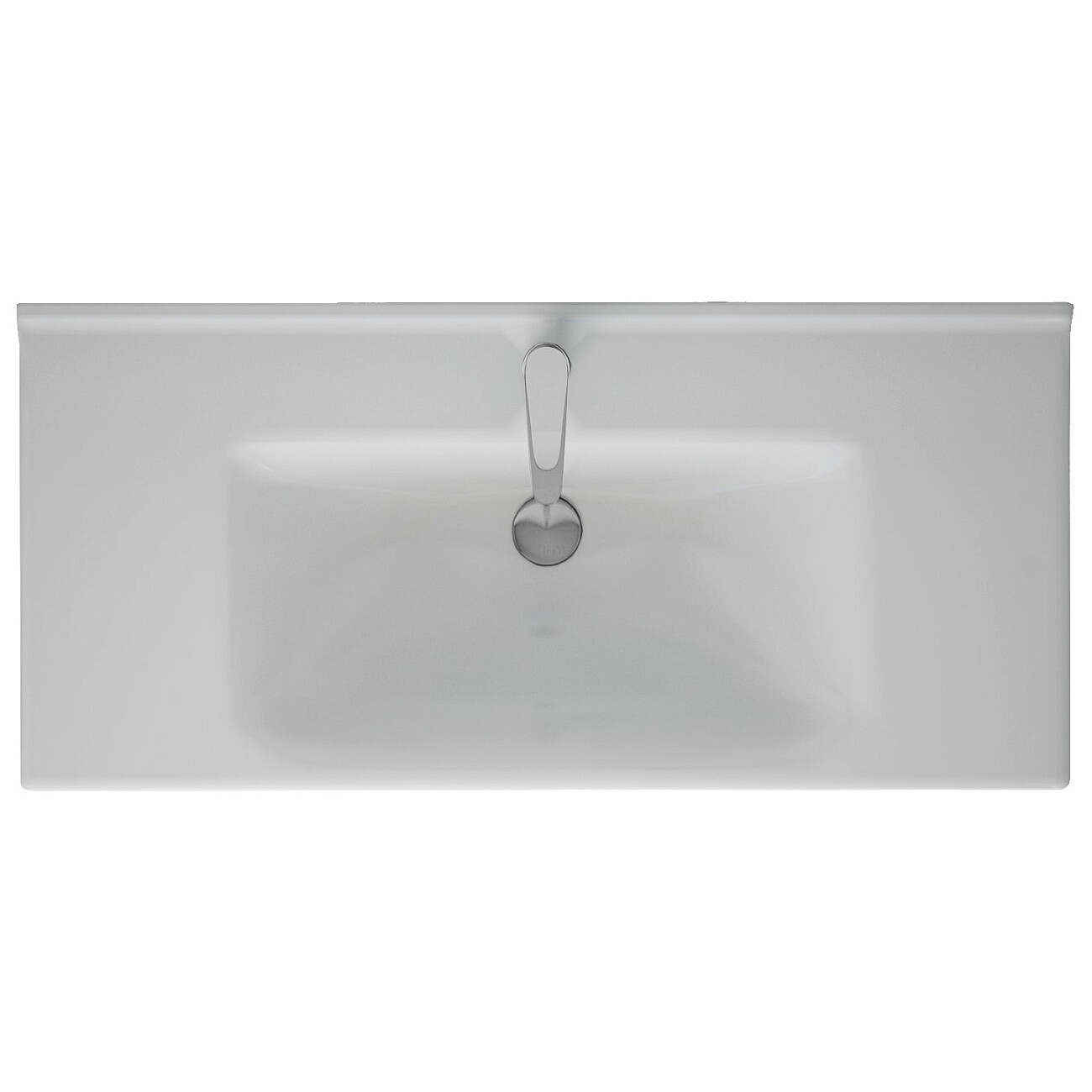 Раковина мебельная прямоугольная 100 см белая Dreja "Гармония" 641259 - изображение 3