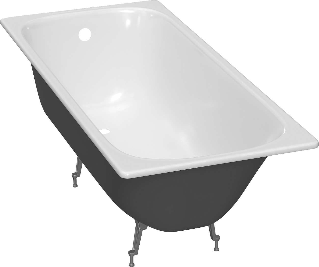 Ванна чугунная 170x75 белая Diwo "Кострома" DK0007, D0017 - изображение 8
