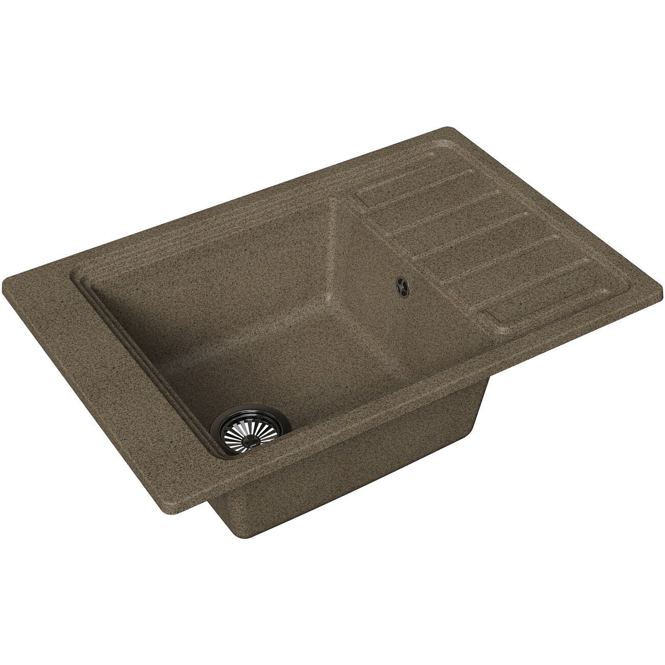 Мойка кухонная бежевая Domaci "Римини" DG U-435 - изображение 3