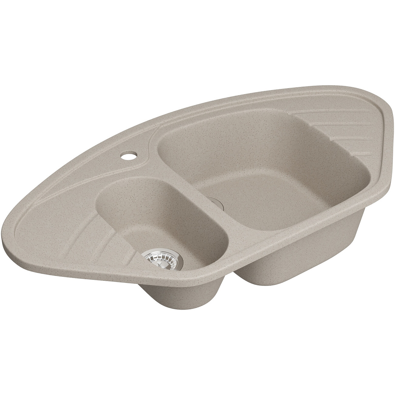 Мойка кухонная бежевая Domaci "Болонья" М-23-003 - изображение 9