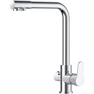 Смеситель для кухни латунный с подключением к фильтру хром D&K Rhein Marx DA1391601