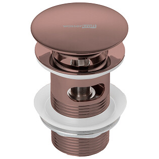 Донный клапан розовое золото Wasserkraft A336 9071253
