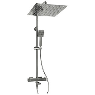 Душевой комплект с термостатическим смесителем хром Wasserkraft A199.119.141.010.CH Thermo