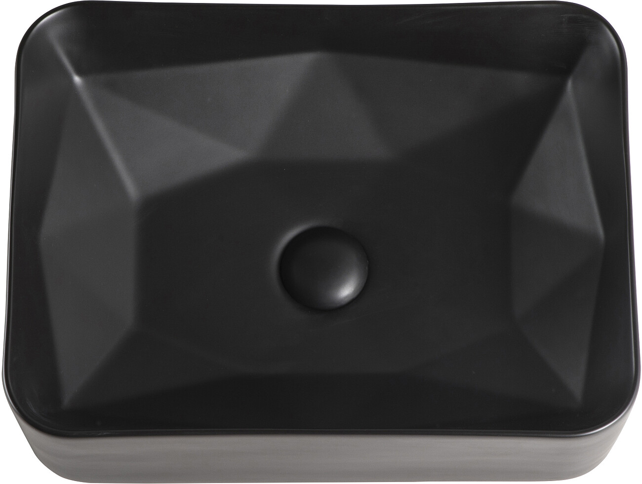 Раковина накладная фарфоровая прямоугольная 35х47 см черная Stworki "Карлстад" KS-02RN - изображение 3