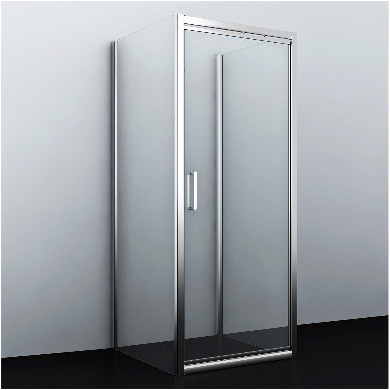 Душевой уголок квадратный 100х100 см хром Wasserkraft Salm 27I42 - изображение 4