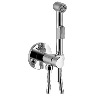 Смеситель встраиваемый с гигиеническим душем хром Rossinka X25-51