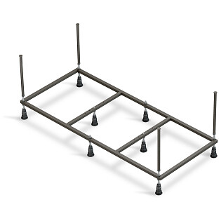 Рама для ванны стальная 160 см черная Cersanit Lorena K-RW-LORENA*160n