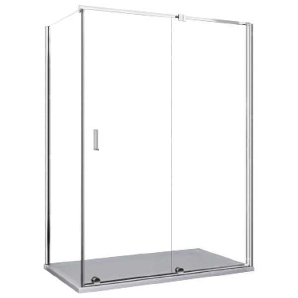 Душевой уголок прямоугольный 90x120 см хром Cerutti SPA Premiata 120-8 - изображение 1