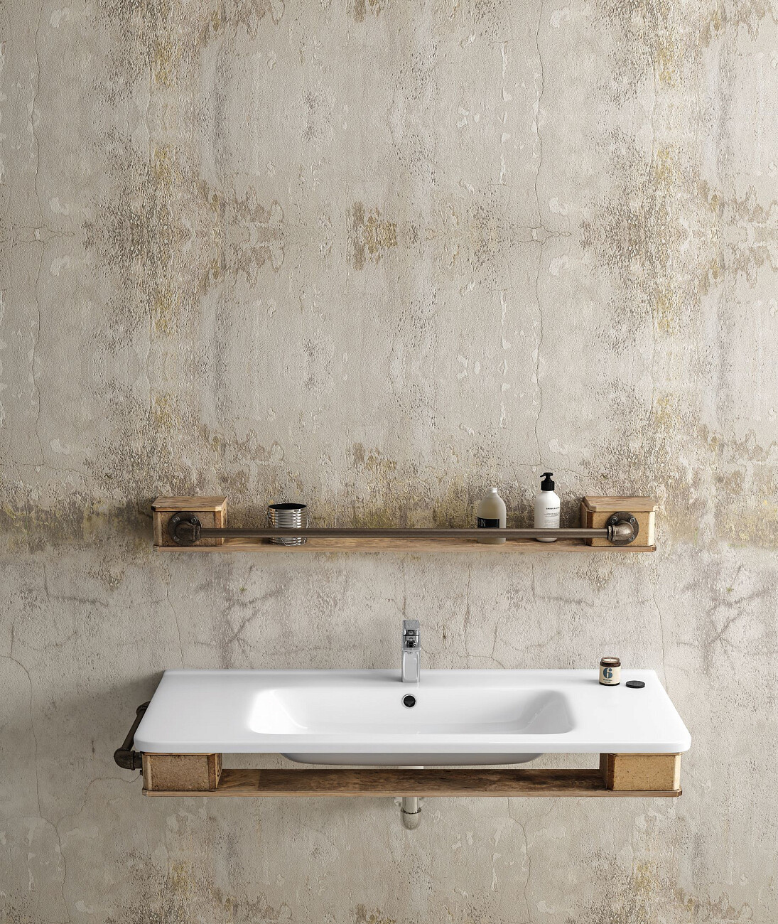 Раковина мебельная фаянсовая 105 см белая Stworki 12105-KL - изображение 5