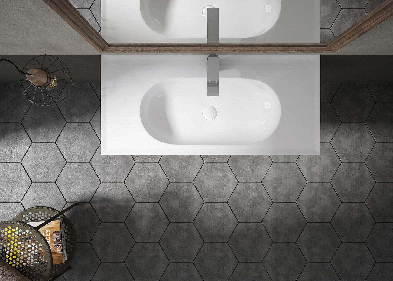 Раковина накладная керамическая прямоугольная 46х100 см белая Stworki 18100-KL - изображение 5